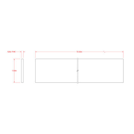 SteelWorks Weldable Aluminum Flat (1/8 in. x 1-1/2 in. x 6 ft.)