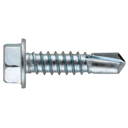 Hillman Zinc Hex Washer Head Self Drilling Screws (1/4 in.-14 x 1 in.)