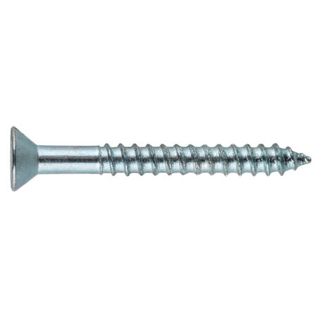 Hillman Flat Slotted Zinc-Plated Wood Screws (#2 x 1/4 in.) - 60 pc
