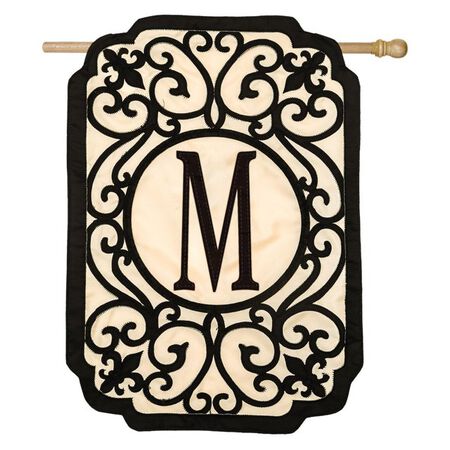 Monogram Garden Filigree Flag