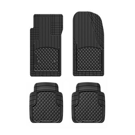 Weathertech Trim-To-Fit Black Thermoplastic Elastomer Auto Floor Mats 4 Pack