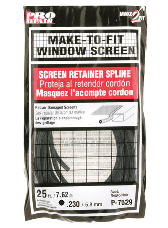 Prime-Line 0.23 in. D X 300 in. L Screen Spline