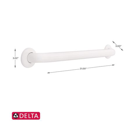 Delta 18in. L Ada Compliant Stainless Steel Grab Bar