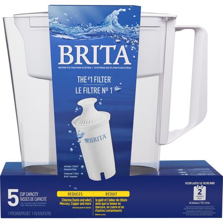 Brita Soho 5 Cups White Pitcher