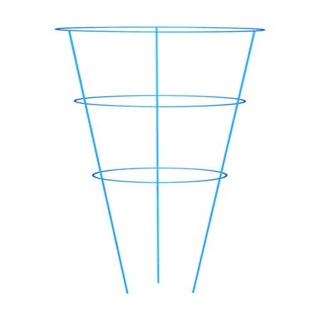 Panacea Vibrant 42 in. H X 16 in. W Assorted Steel Tomato Cage (ASSORTED COLORS)