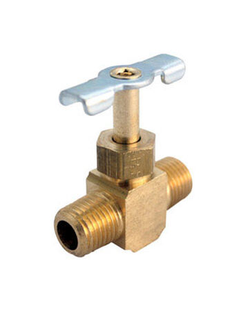 Ace 1/8 in. Dia. x 1/8 in. Dia. Brass Straight Needle Valve
