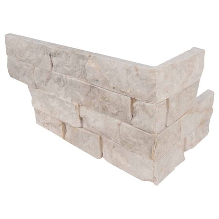 Tiara Beige Limestone Corner"L"Panel6x18