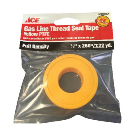 Ace Gas Line Yellow 1/2 in. W X 260 in. L Thread Seal Tape
