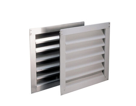 Air Vent Wall Louver 12in. W x 12in. L Silver