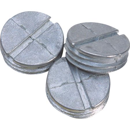 Sigma Engineered Solutions Round Die-Cast Zinc 0.75 in. H X 1/2 in. W Closure Plug