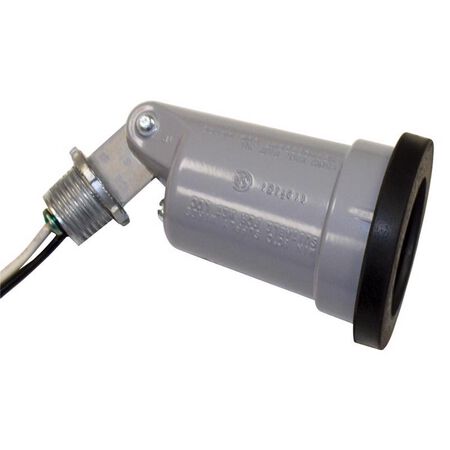 Sigma Engineered Solutions Switch Controlled Gray Lamp Holder Hardwired