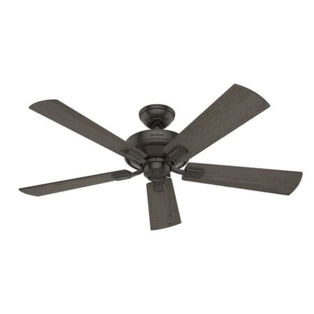 Hunter Crestfield 52 in. Bronze with 3 LED Indoor Ceiling Fan