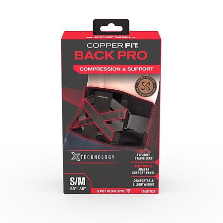 Copper Fit Back Pro X Straps Compression Back Support Belt