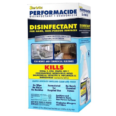 Star brite Performacide No Scent Disinfectant Kit 32 oz 1 pk
