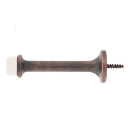 Ace Metal Oil Rubbed Bronze Rigid Door Stop Mounts to door and wall 1/8 in.
