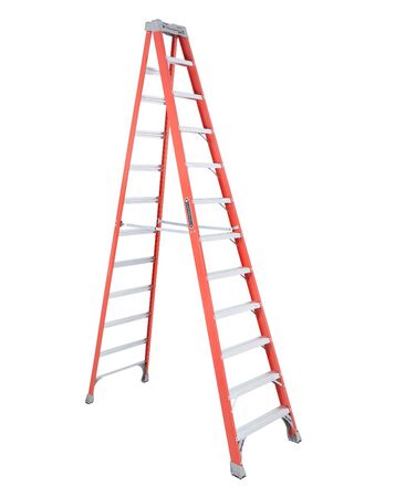 12 ft Louisville FS1512 Fiberglass Step Ladder, Type IA, 300 lb Load Capacity