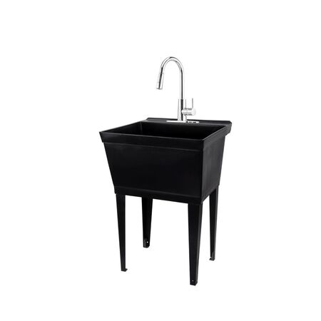 Tehila 22.875" W x 23.5in. D Freestanding Plastic Laundry Tub