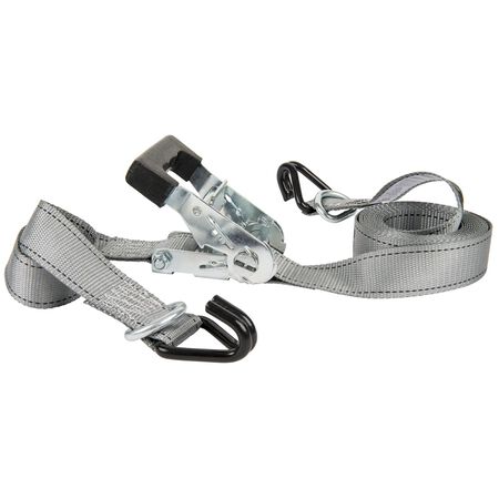 Keeper 1.5 in. W X 14 ft. L Gray Tie Down w/Ratchet 1000 lb 1 pk
