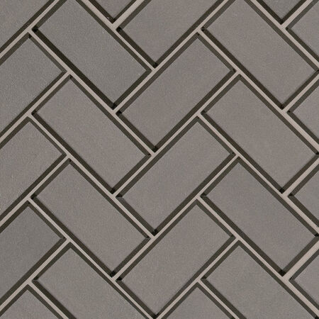 CHAMPAGNE BEVEL HERRINGBONE 8MM Glass Tile