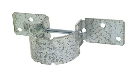 Simpson Strong-Tie Galvanized Steel Pipe Grip Tie 12 Ga.