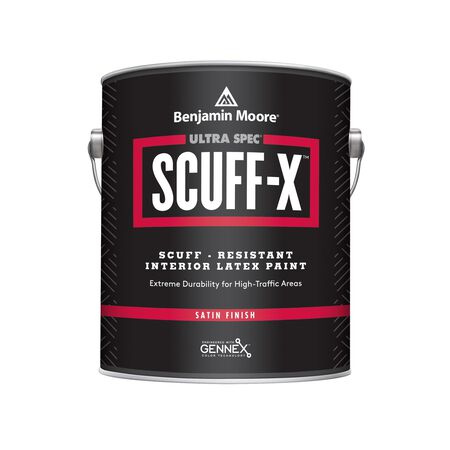 Benjamin Moore Ultra Spec Scuff-X Satin White Base 3 Paint Interior 1 gal