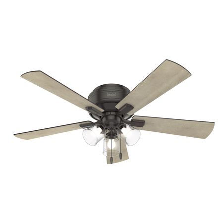 Hunter Crestfield 52 in. Bronze LED Indoor Ceiling Fan