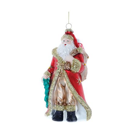 Burton and Burton Ornament glass Santa Full Body Shape