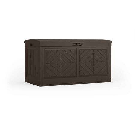Suncast Resin 24.25 in. H x 44 in. W x 24 in. D Brown Deck Box