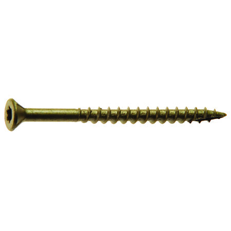 Grip-Rite PrimeGuard Plus No. 9 wire X 2 in. L Gold Star Flat Head Deck Screws 1 lb