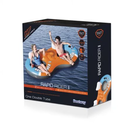 Bestway Hydro-Force Multicolored Vinyl Inflatable Rapid Rider II Floating Tube