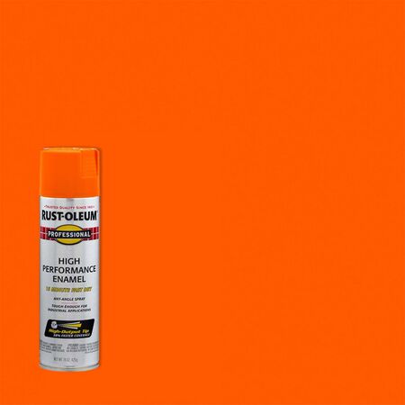 Rust-Oleum Professional Gloss Safety Orange Spray Paint 15 oz