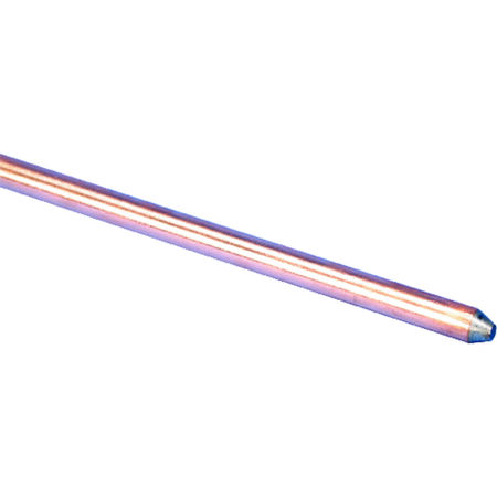 Erico 5/8 in. Copper-Bonded Steel Copper Ground Rod 5