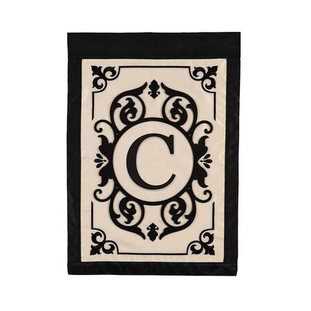 Monogram Garden Filigree Flag
