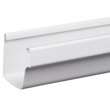 Amerimax 4.5 in. H X 5 in. W X 120 in. L White Vinyl K Gutter