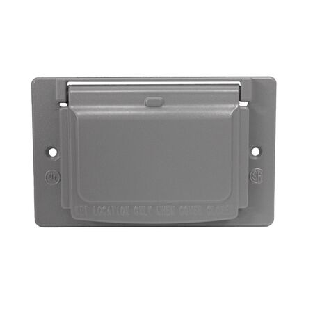 Sigma Engineered Solutions Rectangle Die-Cast Metal 1 gang 2.83 in. H X 4.57 in. W Horizontal GFCI C
