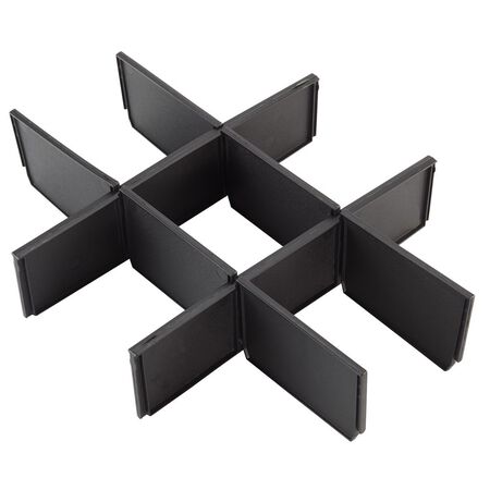 Milwaukee Packout Drawer Dividers Plastic 9 compartments Black