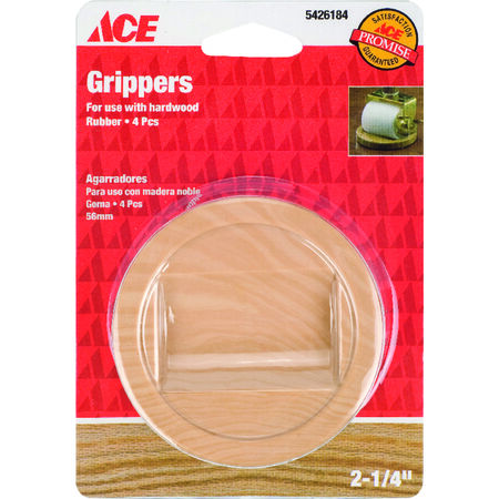 Ace Rubber Caster Cup Brown Round 2-1/4 in. W 4 pk