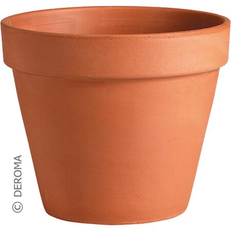 Deroma 10 in. H X 12 in. D Clay Traditional Planter Terracotta