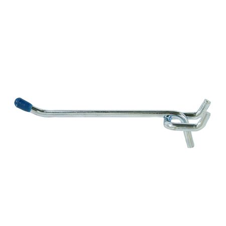 Crawford Zinc Plated Silver Steel 4in. Peg Hooks 2 Pack
