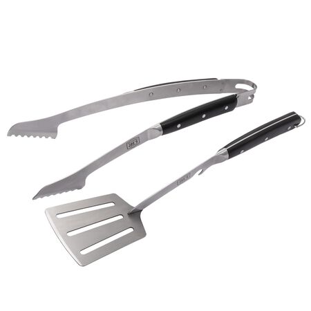 Oklahoma Joe's Blacksmith Stainless Steel Black/Silver Grill Tool Set 2 pc
