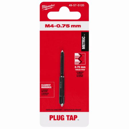 Milwaukee M4-0.75 mm Straight Flute Plug Tap