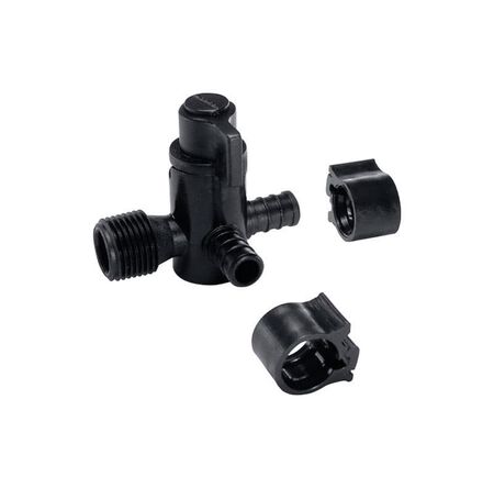 Flair-It PEXLock 1/2 in. PEX X 1/2 in. D MPT Plastic Three Way Bypass Valve