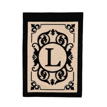 Monogram Garden Filigree Flag