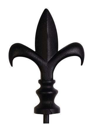 Evergreen 16 in. L Black Metal Garden Flag Stand