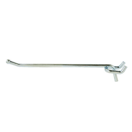 Crawford Zinc Plated Silver Steel 8in. Peg Hooks 1 Pack