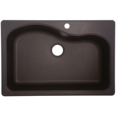 Franke Composite Granite Dual Mount 33 in. W X 22 in. L One Bowl Kitchen Sink