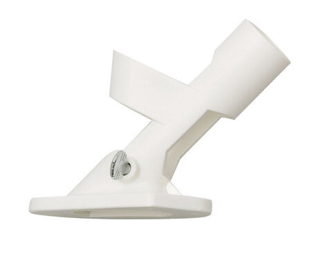 Evergreen 5.5 in. L White Cast Iron Flag Pole Bracket