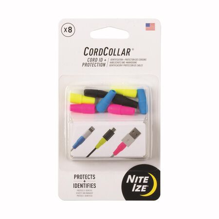 Nite Ize CordCollar 0.82 in. L Assorted Silicone Cord Identification and Protection Kit