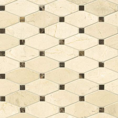 Mosaic Valencia Blend Elongated Octogon Polished