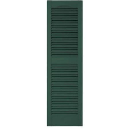 Shutter 15"x52" Louv Mdn Grn
